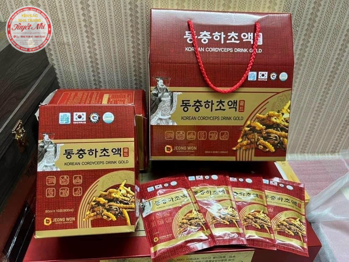 Nước uống đông trùng hạ thảo Bến Cát