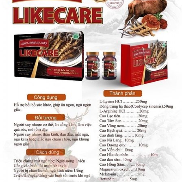 đông trùng hạ thảo Like Care